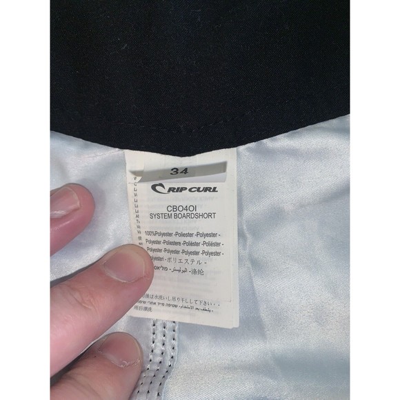RIP CURL SYSTEM MENS BOARD SHORTS Swimming Trunks Blue/Yellow/White Size 34 - Picture 6 of 6